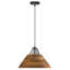 Luminaire suspendu mangue teint en noyer noir 17,25 po Akey