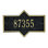Hampton 1-Line Wall Address Plaque