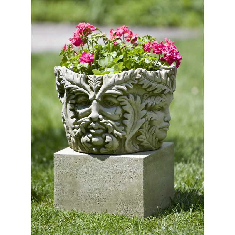 Sylvan Handmade Statue Planter, Alpine Stone