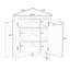 Armoire de rangement triangulaire noire avec tablettes réglables-843251651