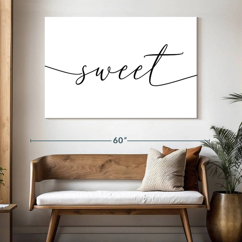 Tergel Script Sweet Dreams I, 34" H x 51" W