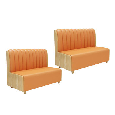 Banc rembourré en similicuir Mikka
