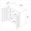 Armoire décorative, armoire de garage avec 2 portes et 1 tablette réglable