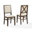 Chaise d'appoint rembourrée en lin Heymann (ensemble de 2)-1340791472