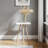 InterGo Modern Nesting Square End Table - Stylish Wooden Living Room Furniture, Minimalist Side Table, Lyell Small Coffee Table