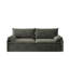 Canapé-lit convertible 4 places en chenille 4 places - Canapé Cloud avec rangement, port USB et coussin 2 en 1 gris foncé-174421407