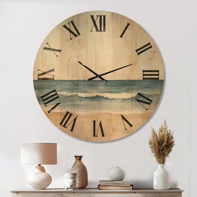 Horloge murale surdimensionnée Seascape