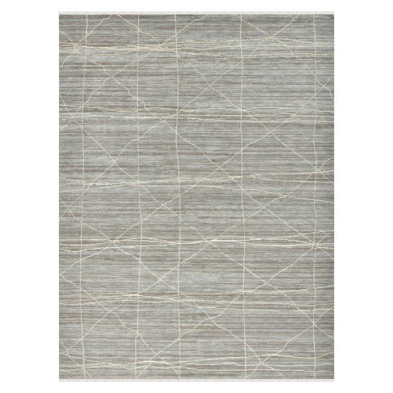 Kymarie Area Rug, Rectangle 12' x 9', Gray