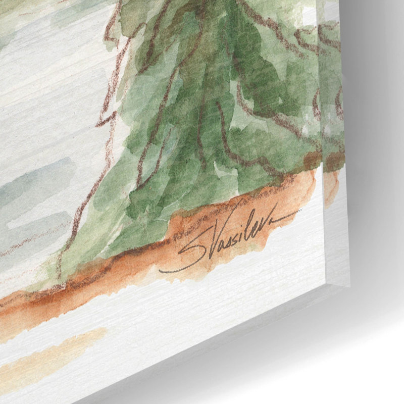  «Rustic Retreat 2» par Silvia Vassileva, art mural en verre acrylique, H 12 po x l 12 po x P 0,13 po