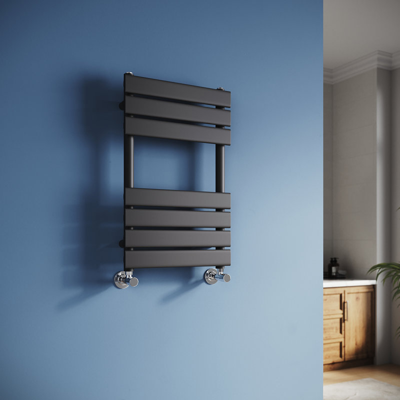 Stefin 7 Wall Towel Rack, Matte Black