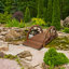 Passerelle de jardin en bois 3,3 pi