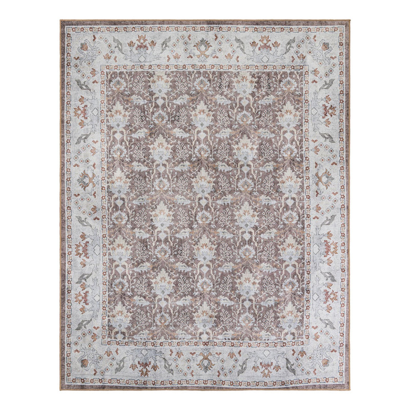 Makensley Performance Chenille Floral Indoor Rug, Rectangle 7'10" x 10'