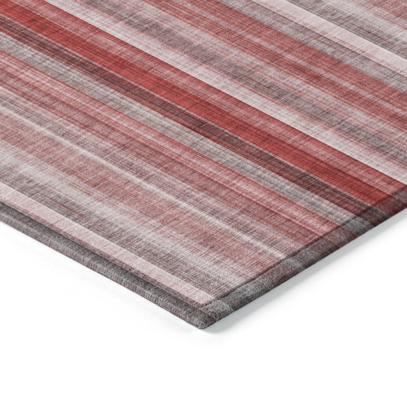Kinslee Washable Striped Indoor / Outdoor Rug, Runner 2'3" x 7'6"