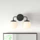 Kobie 2 Light Frosted Dimmable Vanity Light