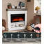 Foyer électrique 49 po avec manteau de cheminée et rangement, 12 flammes de couleur, flamme seulement et modes de chauffage, 1500 W-746218721-769174145