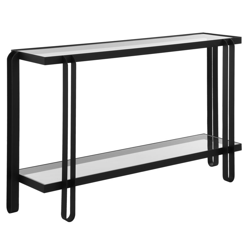 Elyannah Black Iron Console Table