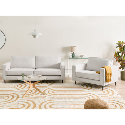 Living Room Set Sumaia Fabric 4 Seater
