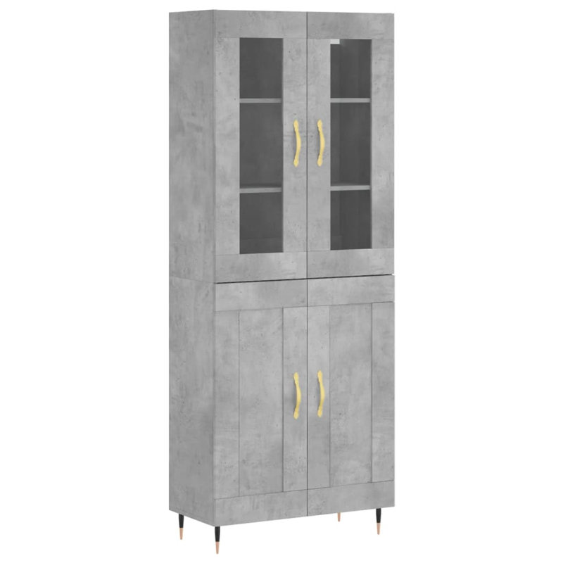 Pontus 69.5cm Sideboard, Concrete Grey