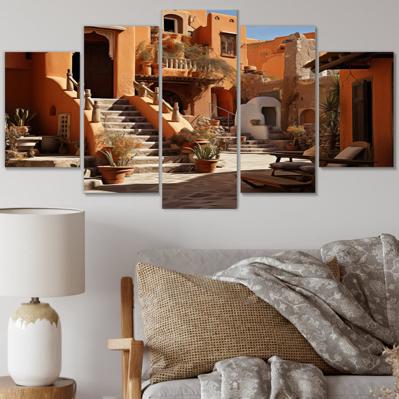 Égypte, Essence de Nubie I sur toile, 5 pièces