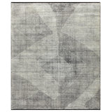 Gray Contemporary Wool Rug - 8'1" x 9'8"