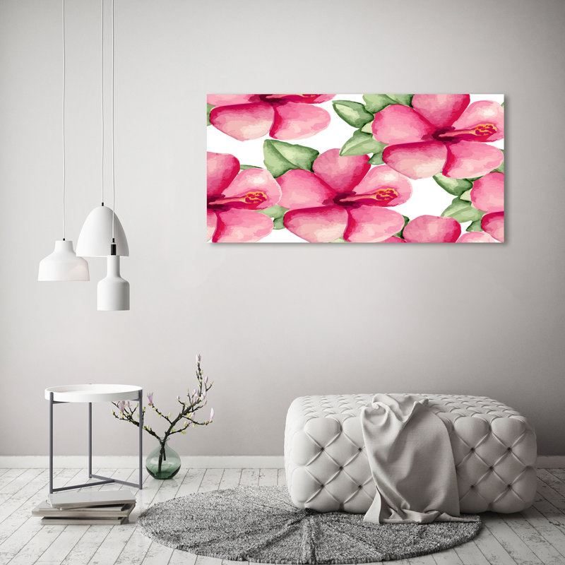 Tropical Flowers - Wrapped Canvas Print