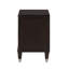Table de chevet 2 tiroirs 2 tiroirs en bois brun