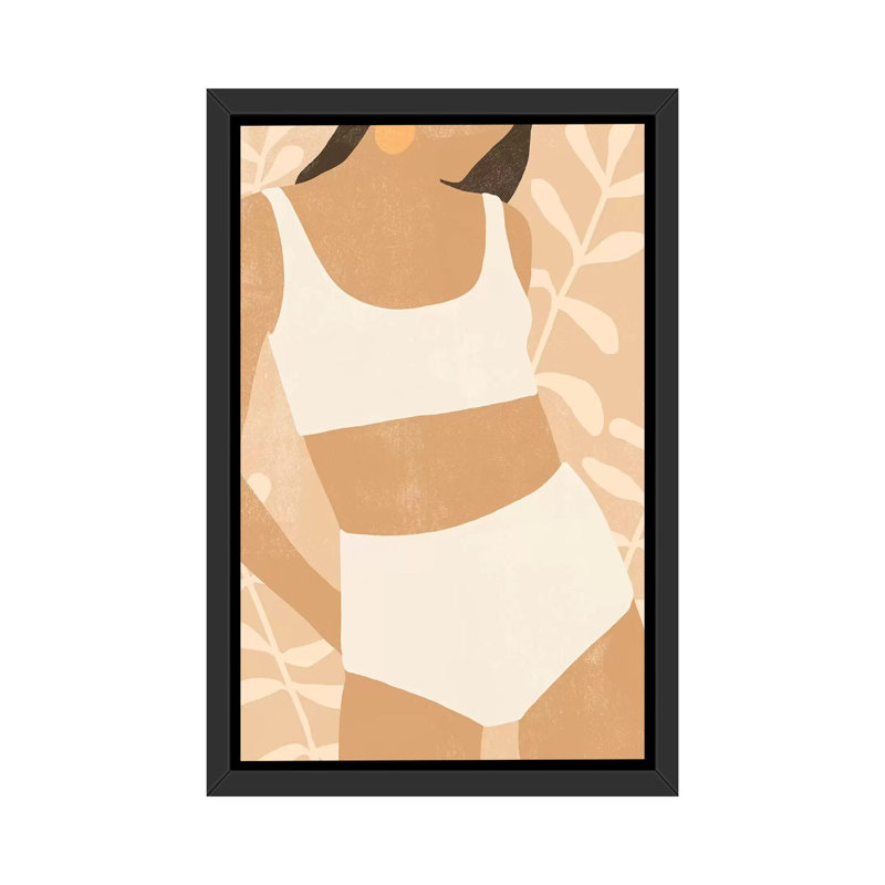 «Sunbather IV» - reproduction d'art, H 60 po x l 40po x P 1,5 po, Cadre noir