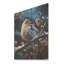 Oiseau bleu d'hiver Serenity I - oiseau sur bois-1108417752