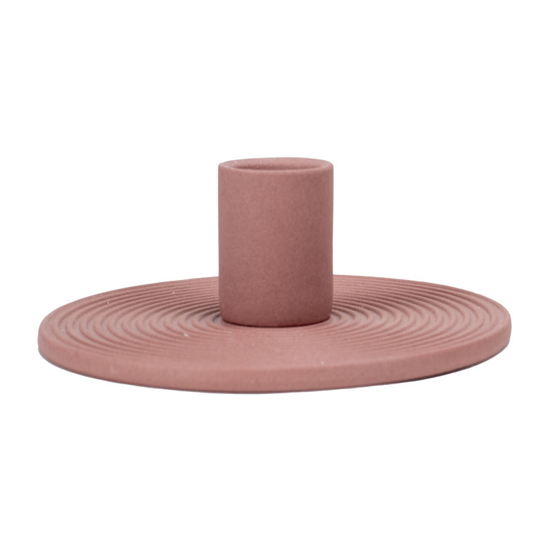 Brick-Red Ceramic Candle Holder 4-Pack