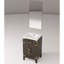 Meuble-lavabo en chêne brun - comptoir et miroir en acrylique 20 po L 18 po x P 18 po-3271537