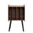 Record Player Stand, 2 Tiers Turntable Stand with 4 Cabinets, Holds up to 100 Albums, Wooden Vinyl Record Storage Cabinet with Display Shelf for Bedroom, Living Room, Brown