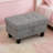 Linen Storage Ottoman With Rivets