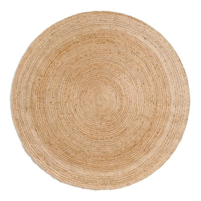Buscher Solid Colour Jute / Sisal Hand Woven Area Rug