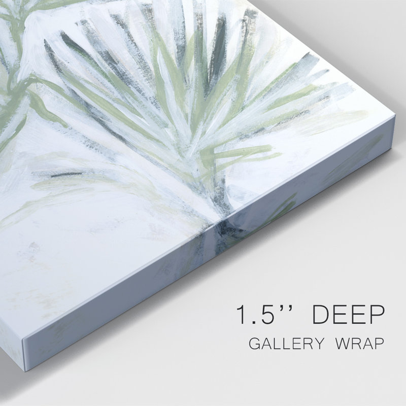 «Palm Frond Fresco», impression sur toile tendue, L 12 po x H 18 po