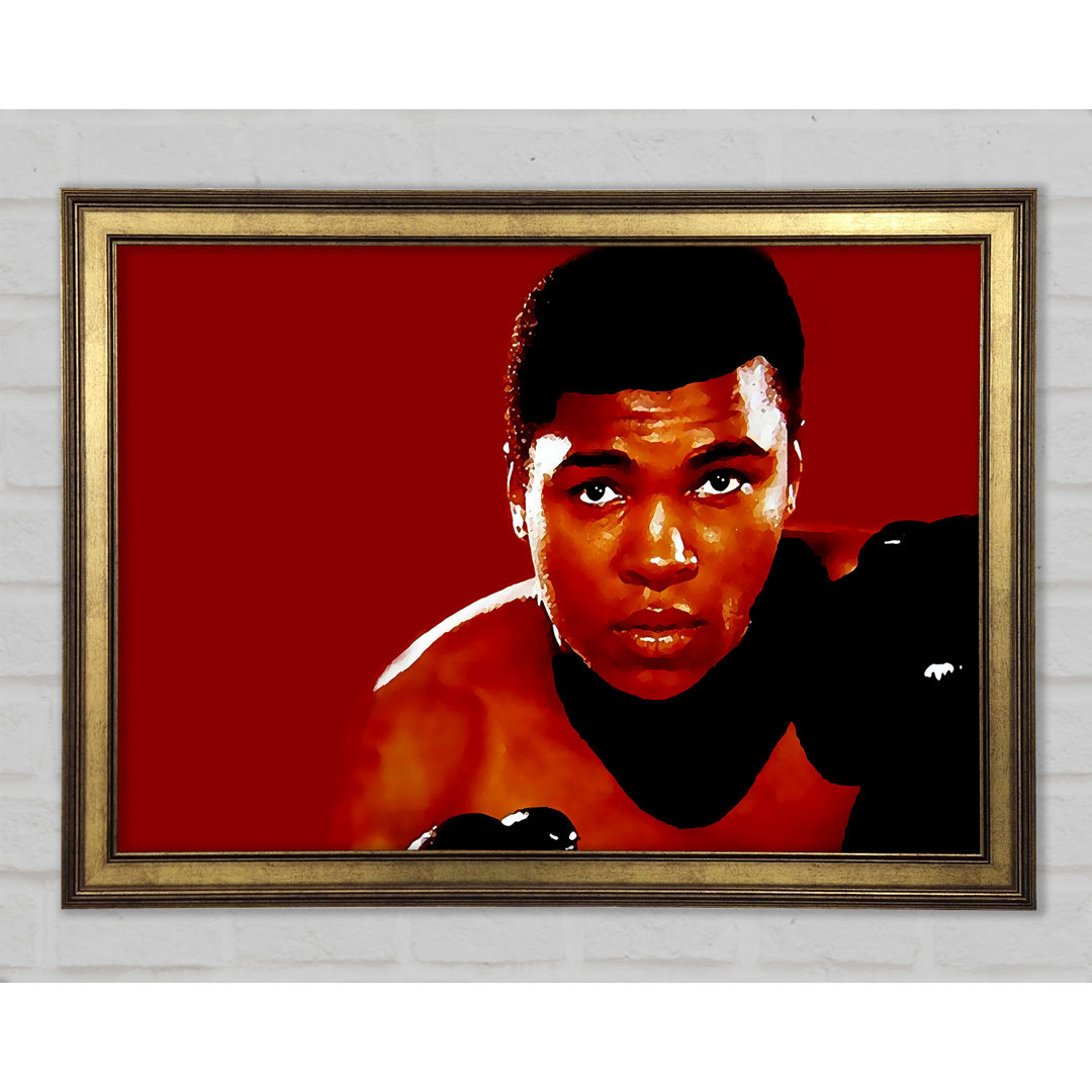 Muhammad Ali Rot - Einzelner Bilderrahmen Kunstdrucke