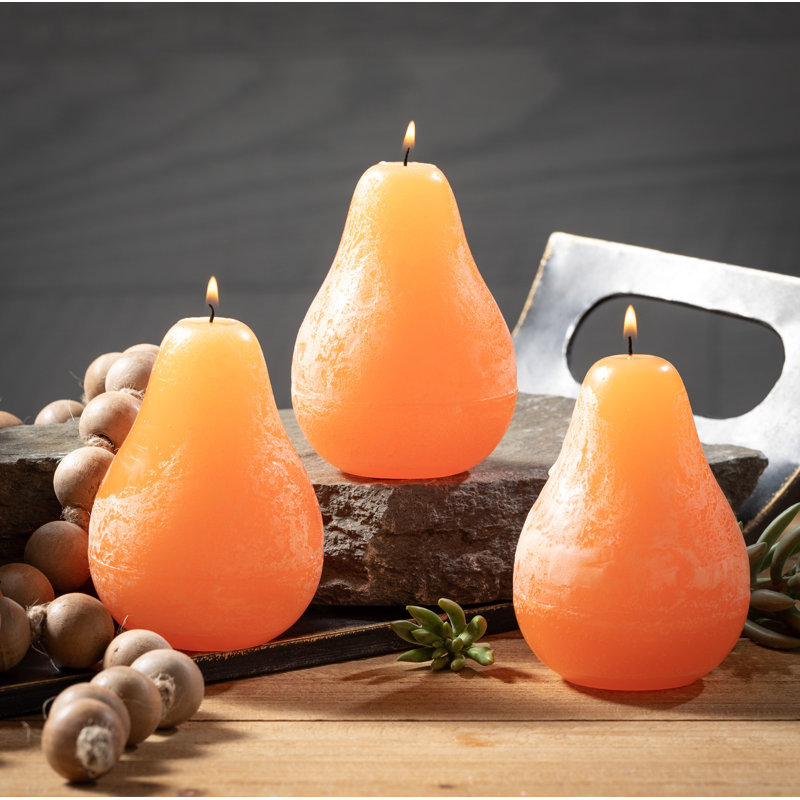 Vance Kitira Unscented Novelty Candle, Orange