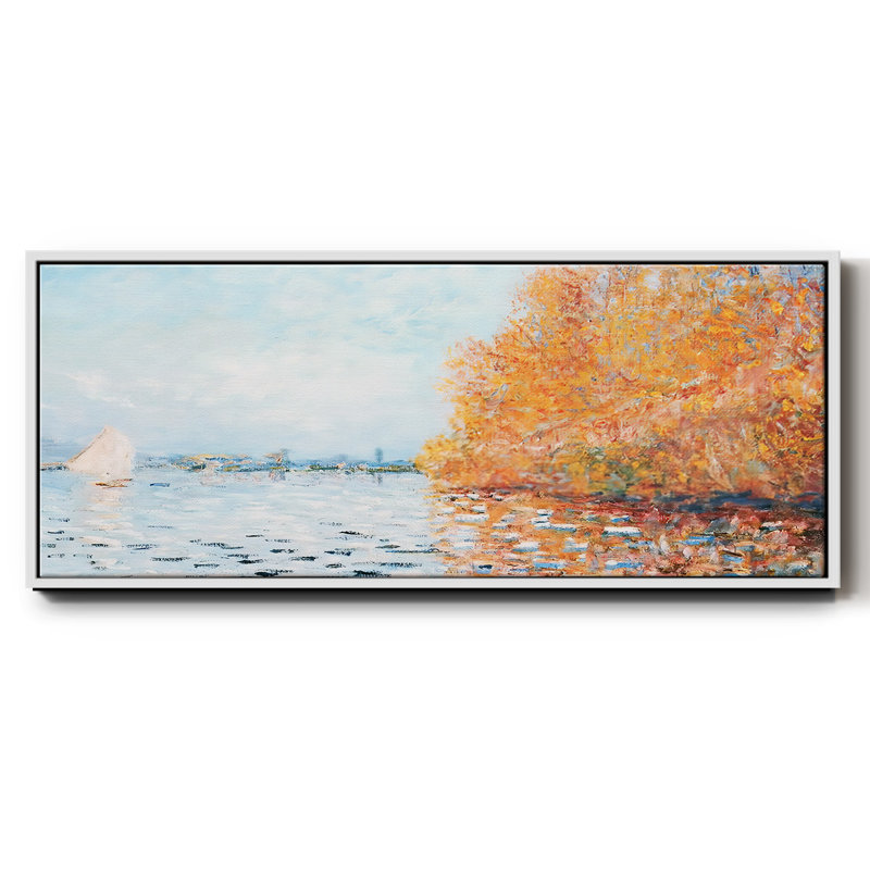 "La seine à Argentuil", toile encadrée, H 20 po x l 50 po