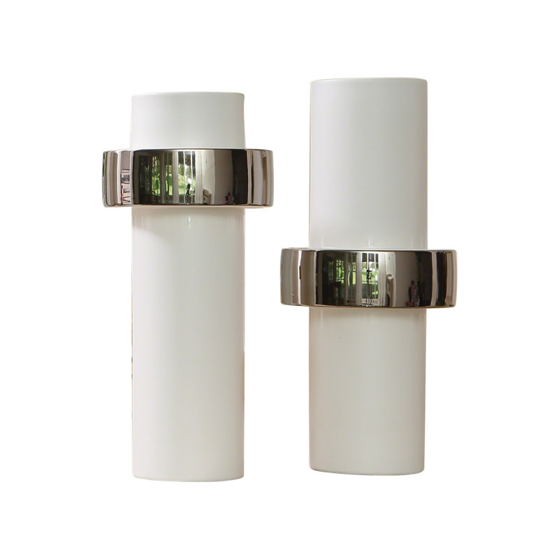 Silver Ring Vase-High