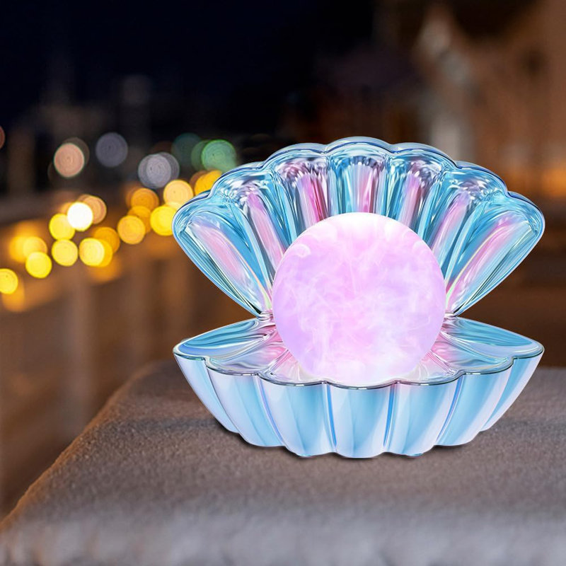 Shell Pearl Beach Theme Night Light, Blue