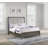 Wood LED Panel Bed Grey-1479424052