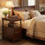 2 Drawers Solid Wood Nightstands Bedside Table For Bedroom-549744465-550426081