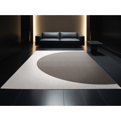 Tapis gris moelleux doux et moelleux de couleur unie Eiler