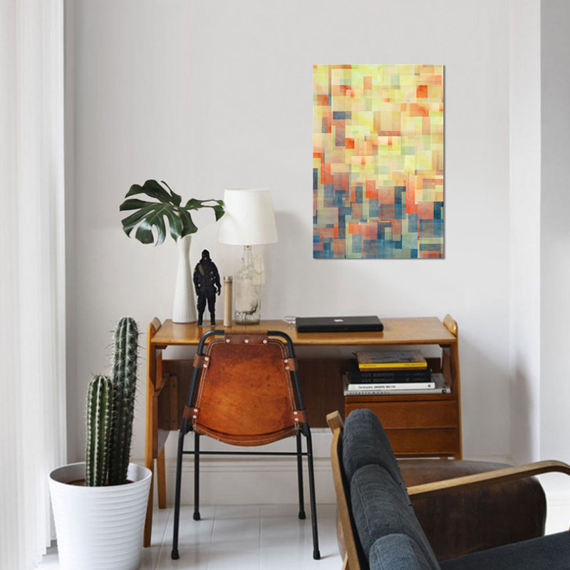 «Cubism Dream», impression sur toile, H 40 po x l 26 po x P 1,5 po, Toile tendue, Pas de tapis