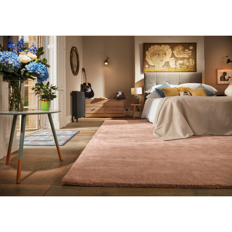 Solid Colour Hand Woven Area Rug, Rectangle 200 x 300cm