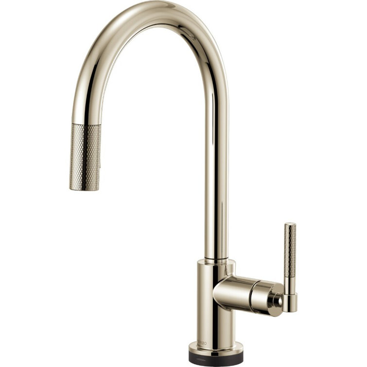 Litze®SmartTouch Pull-Down Kitchen Faucet with Arc Spout and Knurled Handle
