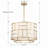 Abbeville 6 - Light Dimmable Drum Chandelier-323351081