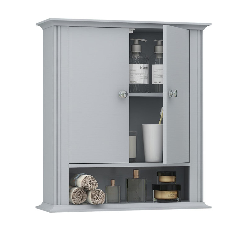 Armoire murale de salle de bain, gris