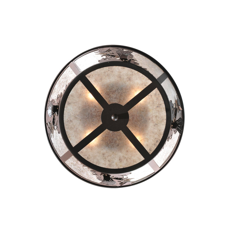 Rustic Lodge 4 - Light Flush Mount