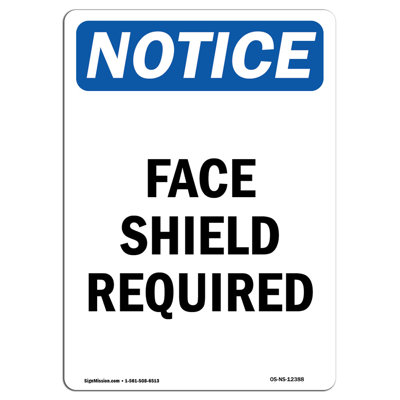 Face Shield Required Sign