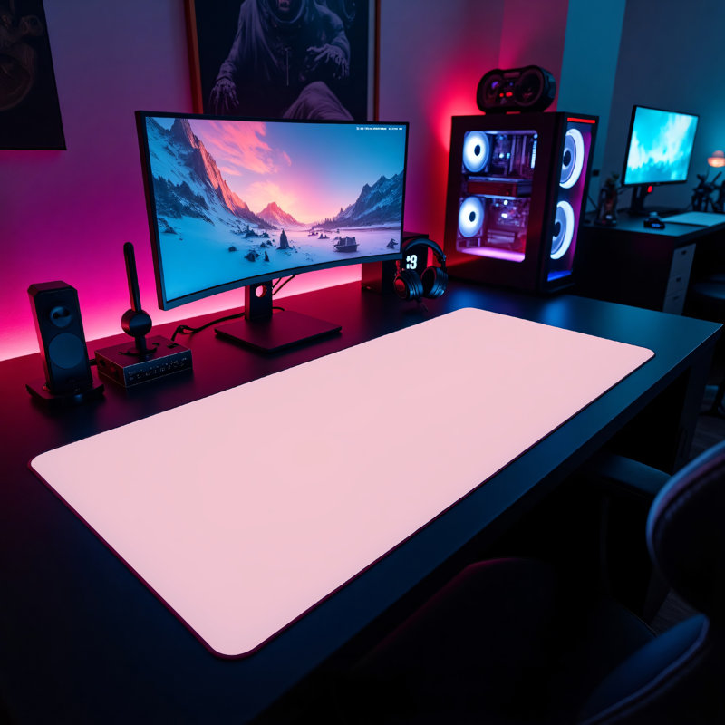 Polyester Desk Pad, 31.5x15.5